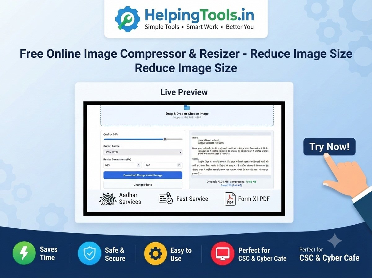 Free Online Image Compressor – Reduce Image Without Losing Quality