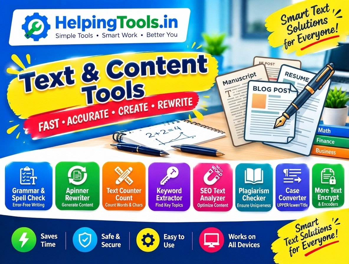 Text & Content Tool