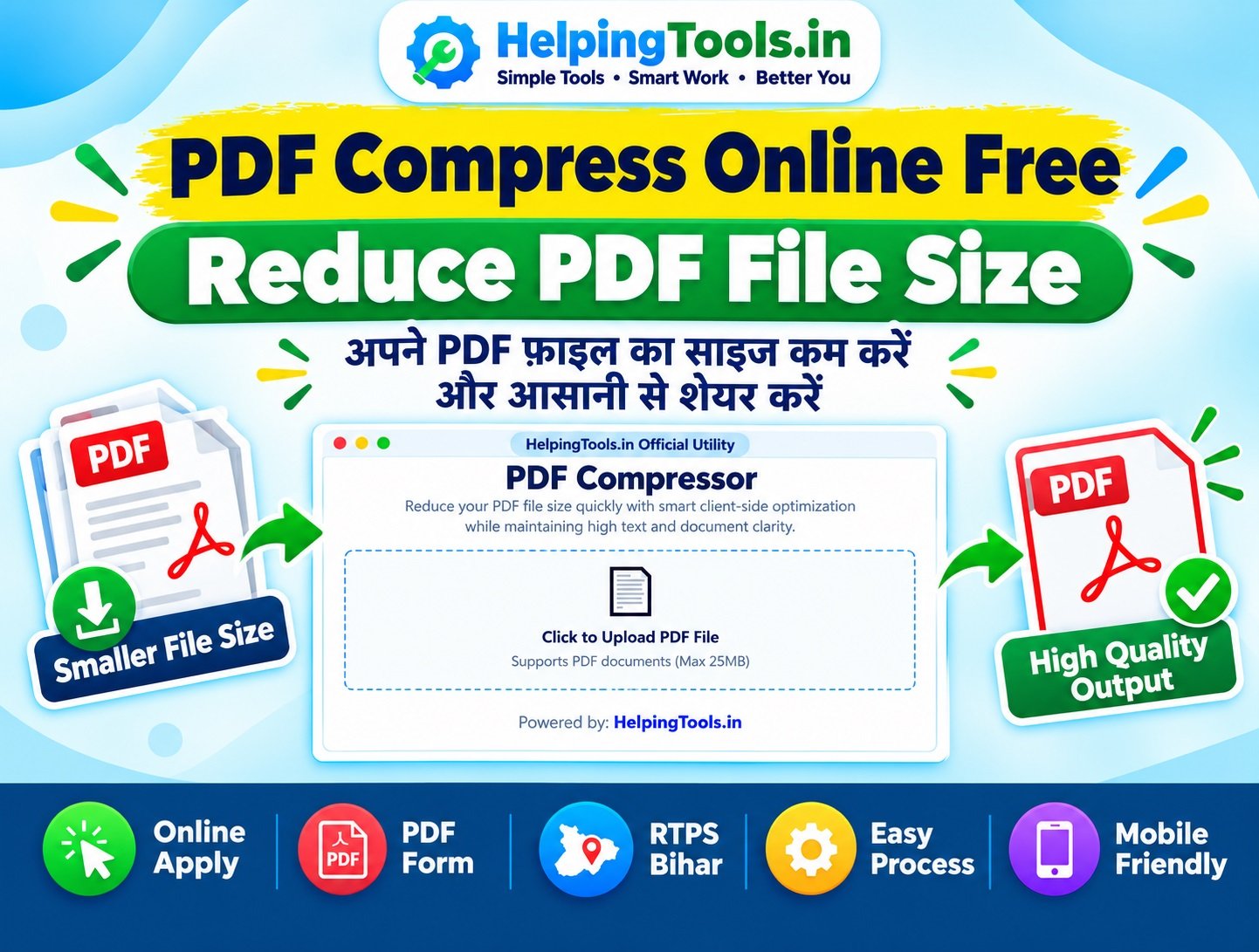 Compress PDF Online Free - Reduce PDF File Size